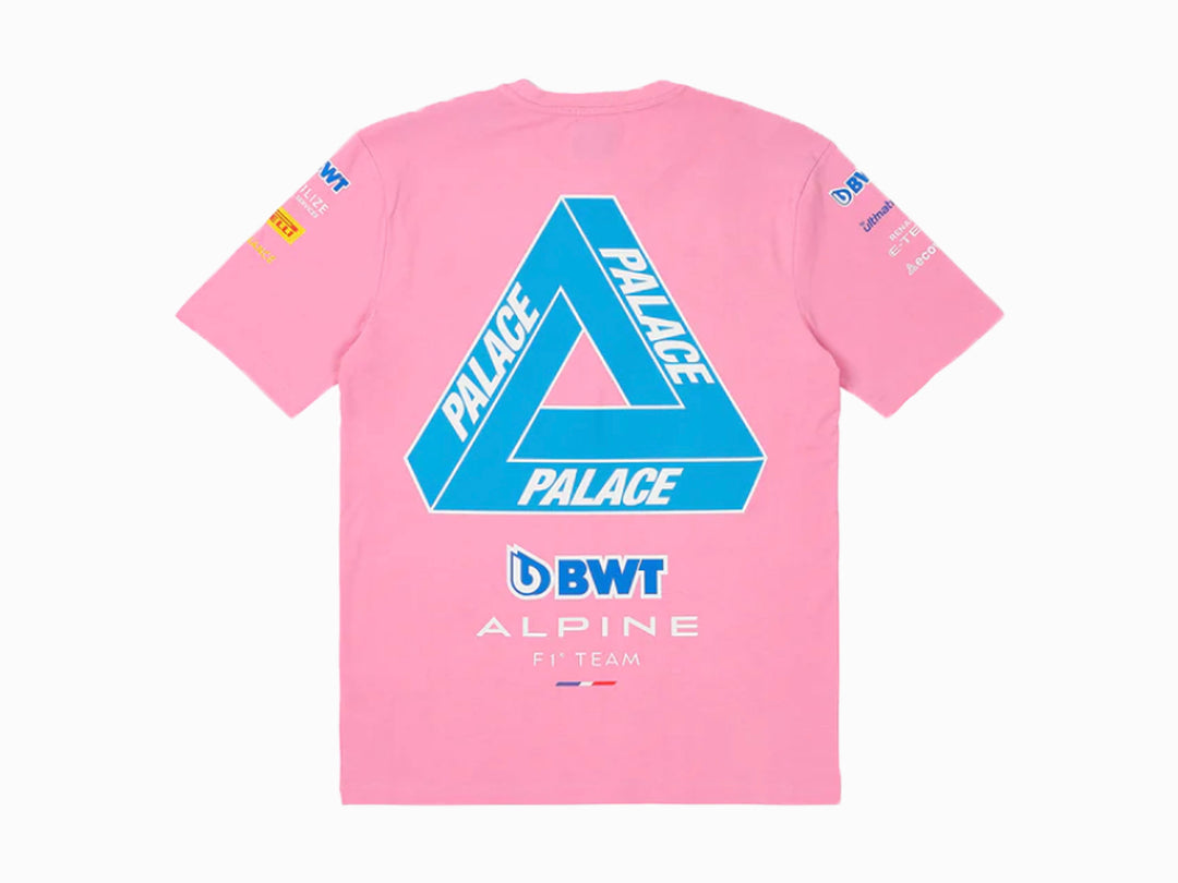 Palace Kappa For Alpine T Shirt Pink Copsource Uk