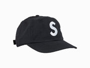 Supreme Seersucker S Logo 6-Panel Black