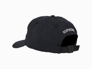 Supreme Seersucker S Logo 6-Panel Black