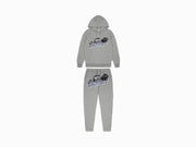 Trapstar Shooters Hooded Tracksuit Grey Ice Blue