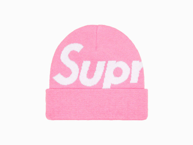 Supreme Big Logo Beanie Pink