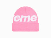 Supreme Big Logo Beanie Pink